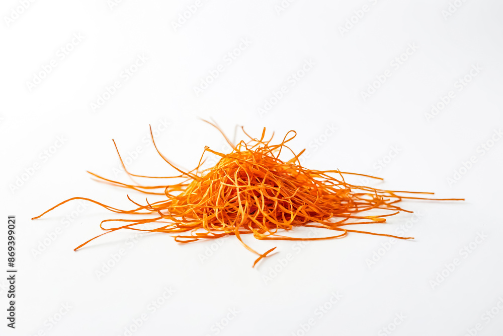 Obraz premium Close-up of a Pile of Orange Threads