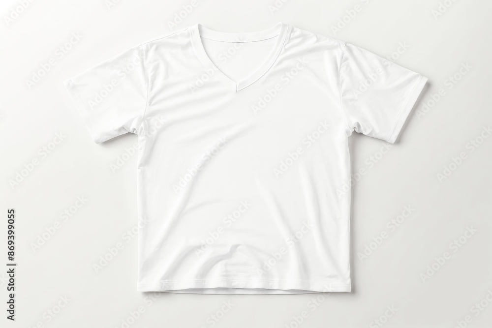 Blank white v-neck t-shirt Blank white v-neck t-shirt