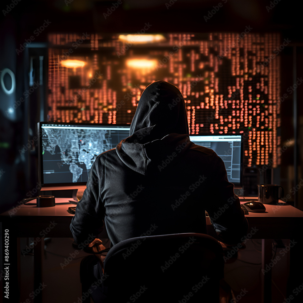Hacker in the office Hacker in the office