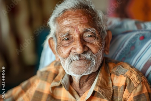 Portrait of a senior man in nursing home