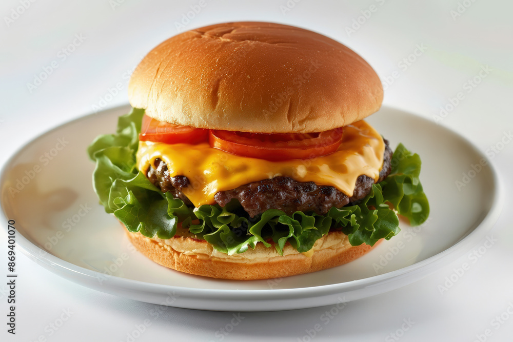 Savory Cheeseburger with Garlic Mayo and Dill Pickle Chips Savory Cheeseburger with Garlic Mayo and Dill Pickle Chips