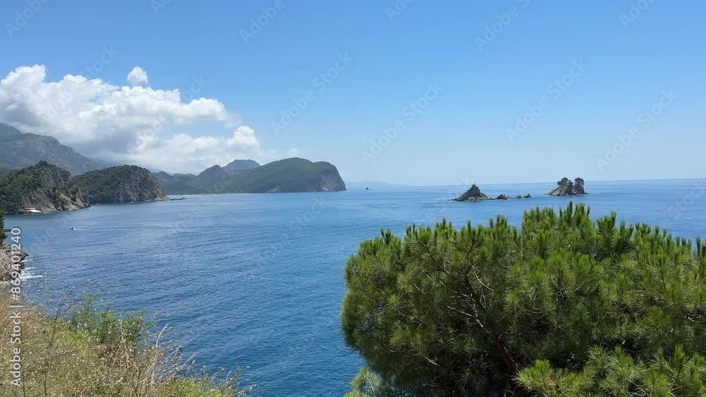 Sea beautiful cove with rocks Sea beautiful cove with rocks