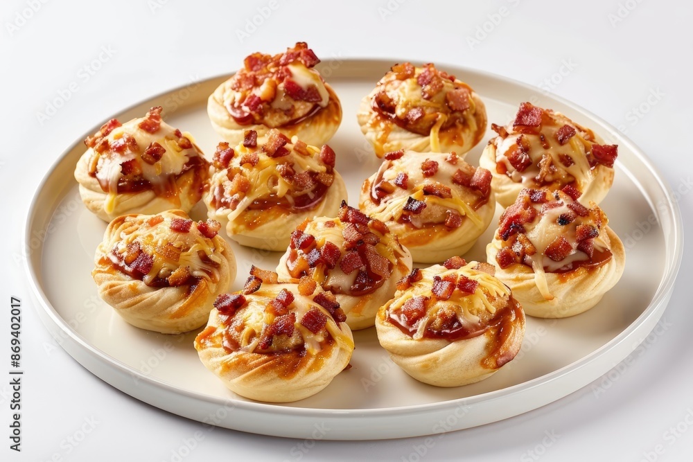 Bite-Sized BBQ Chicken Puffs with Flaky Crescent Dough Bite-Sized BBQ Chicken Puffs with Flaky Crescent Dough