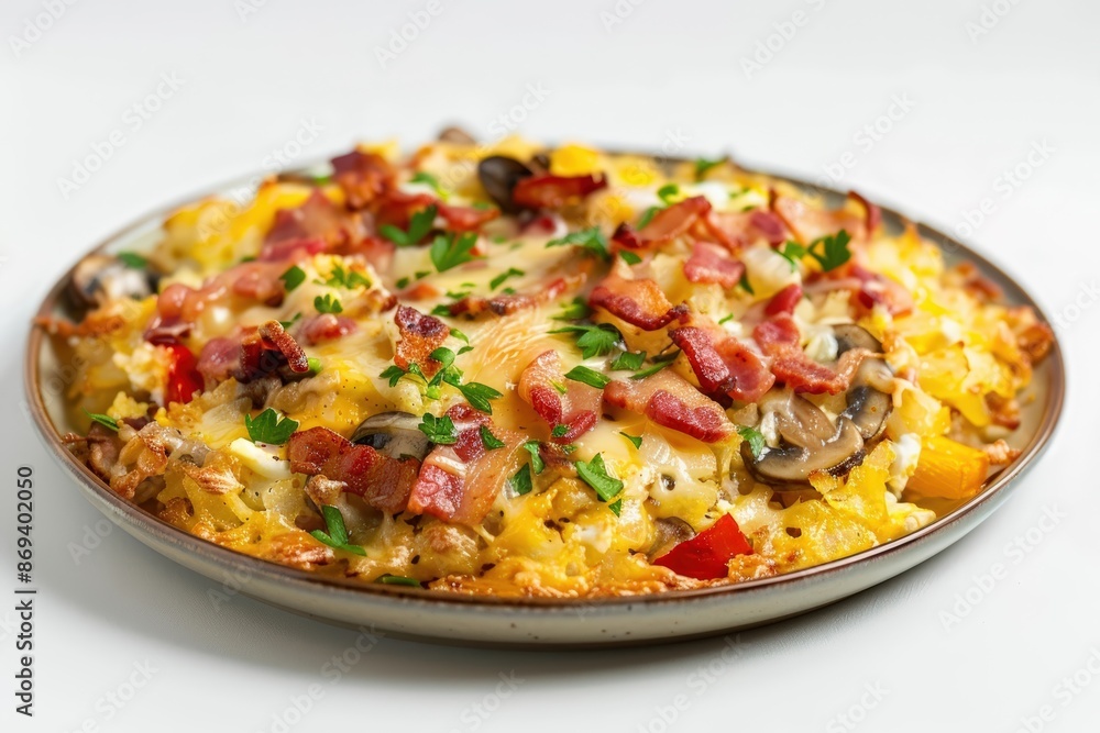 Irresistible Cheesy Bacon and Hash Brown Breakfast Casserole Irresistible Cheesy Bacon and Hash Brown Breakfast Casserole