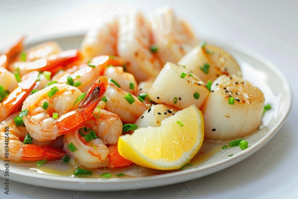 Mouthwatering Drunken Shrimp Style Quick Marinade with Lemon Wedge Mouthwatering Drunken Shrimp Style Quick Marinade with Lemon Wedge
