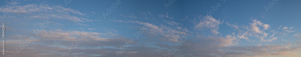 Obraz premium Blue sky after rain,. Beautiful Cumulus clouds flying across the sky,