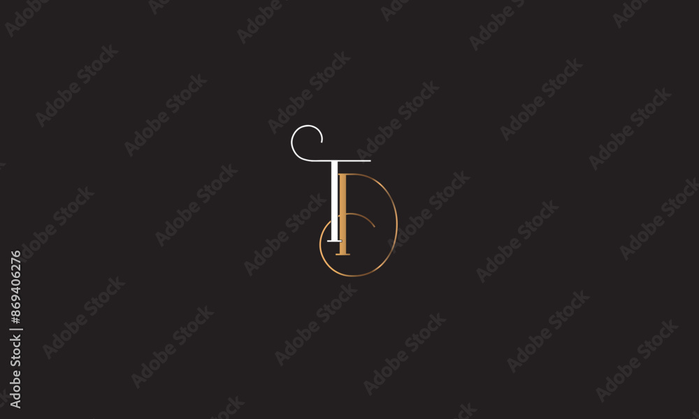 TD, DT, D, T Abstract Letters Logo Monogram TD, DT, D, T Abstract Letters Logo Monogram