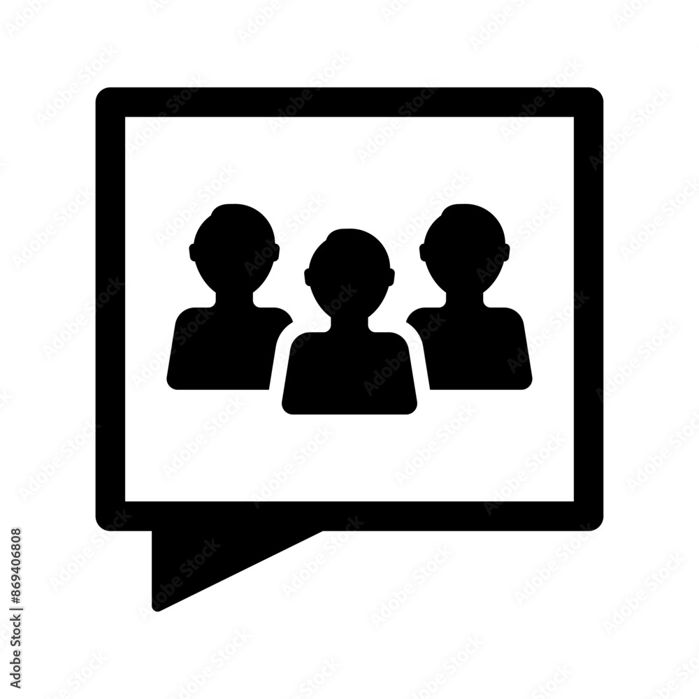 Social group community icon Social group community icon