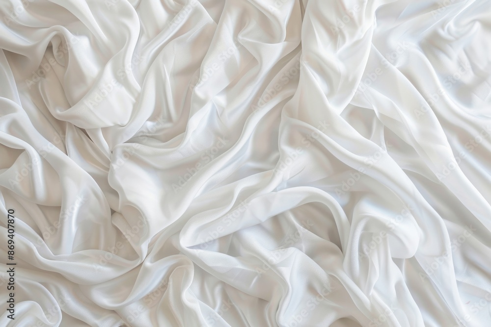 Sheets. Close up of White Bedding Sheet with Fabric Texture and Copy Space Sheets. Close up of White Bedding Sheet with Fabric Texture and Copy Space