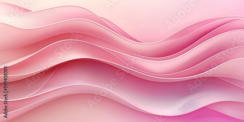 Abstract pastel pink waves background. Elegant flowing lines in soft pink tones creating a soothing and stylish design. Ideal for aesthetic projects, presentations, and branding materials.