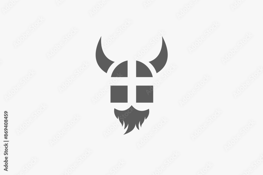 Illustration vector graphic of windows and viking. Good for logo Illustration vector graphic of windows and viking. Good for logo