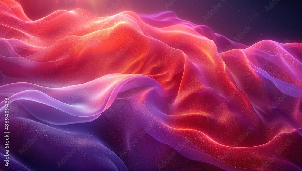 Abstract Wavy Background with Red and Purple Glow Abstract Wavy Background with Red and Purple Glow
