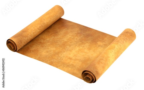 Realistic 3D Render of Scroll