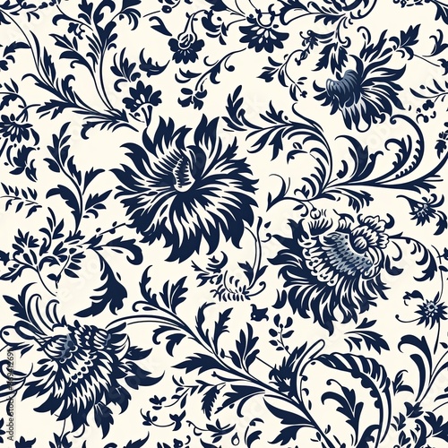 abstract seamless floral pattern