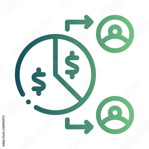 shareholder gradient icon