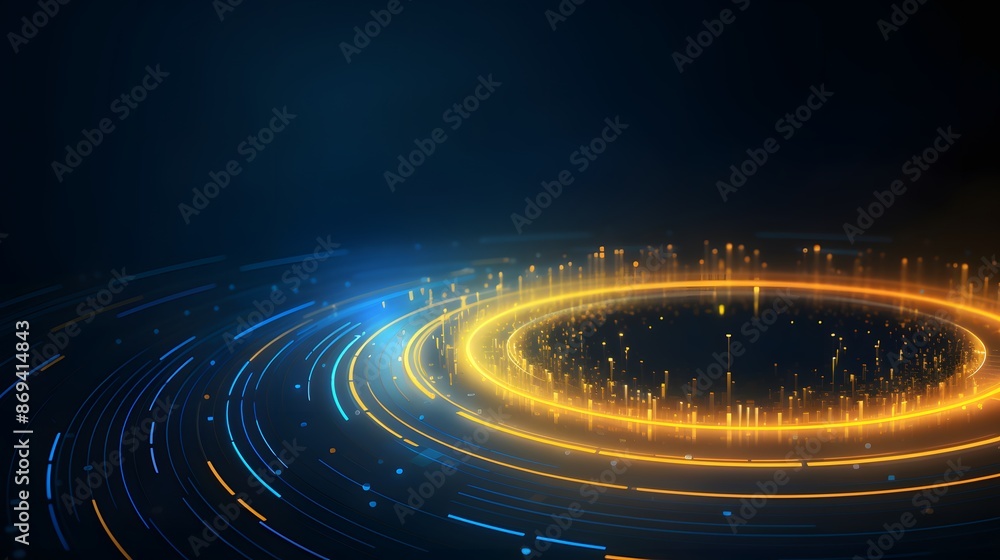 yellow and blue Abstract technology background circles digital hi-tech technology design background. concept innovation. vector illustration
yellow and blue Abstract technology background circles digital hi-tech technology design background. concept innovation. vector illustration