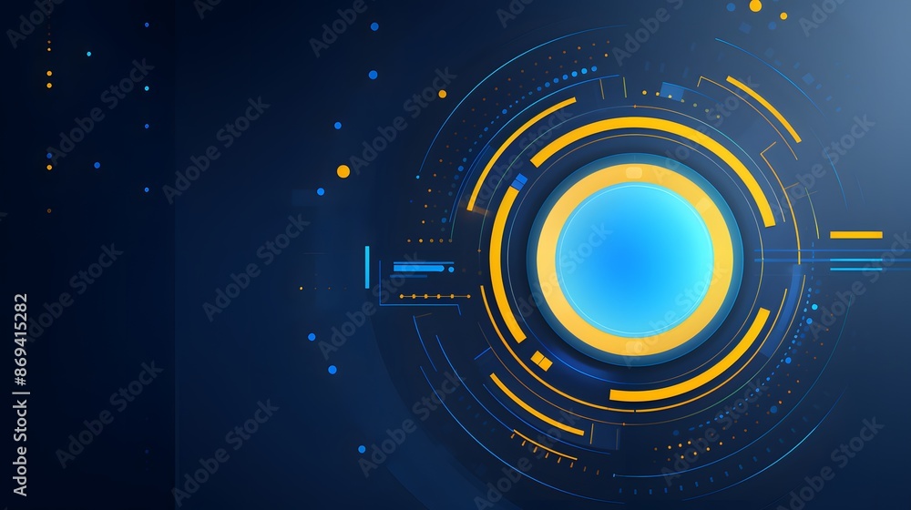 yellow and blue Abstract technology background circles digital hi-tech technology design background. concept innovation. vector illustration
yellow and blue Abstract technology background circles digital hi-tech technology design background. concept innovation. vector illustration