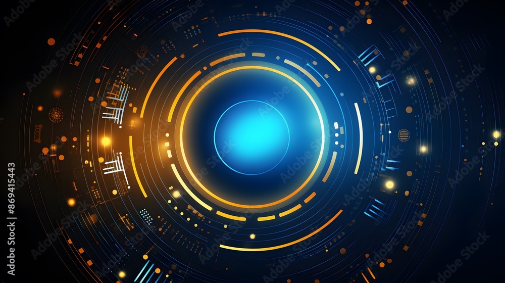 yellow and blue Abstract technology background circles digital hi-tech technology design background. concept innovation. vector illustration
yellow and blue Abstract technology background circles digital hi-tech technology design background. concept innovation. vector illustration