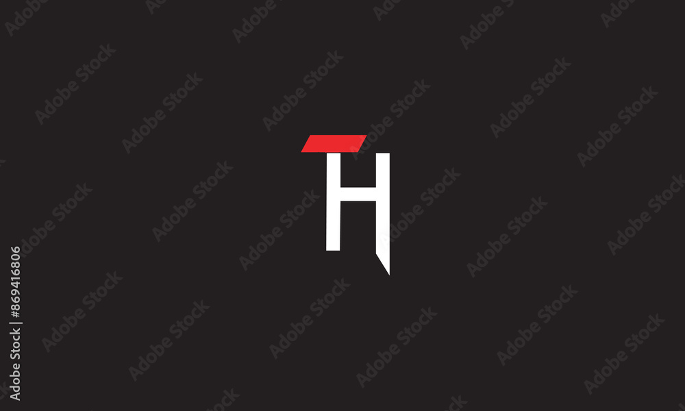 TH, HT, H T Abstract Letters Logo Monogram TH, HT, H T Abstract Letters Logo Monogram