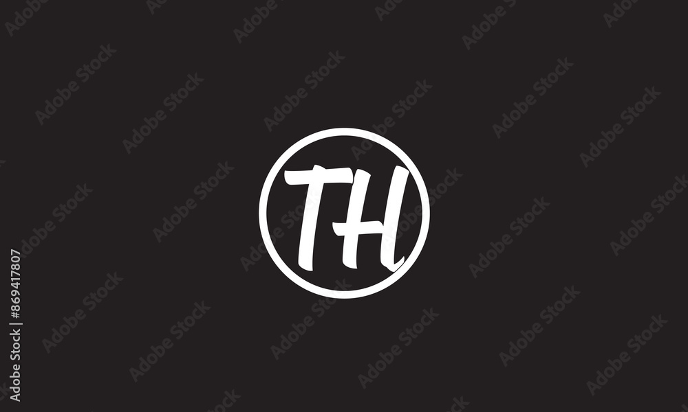 TH, HT, H T Abstract Letters Logo Monogram TH, HT, H T Abstract Letters Logo Monogram
