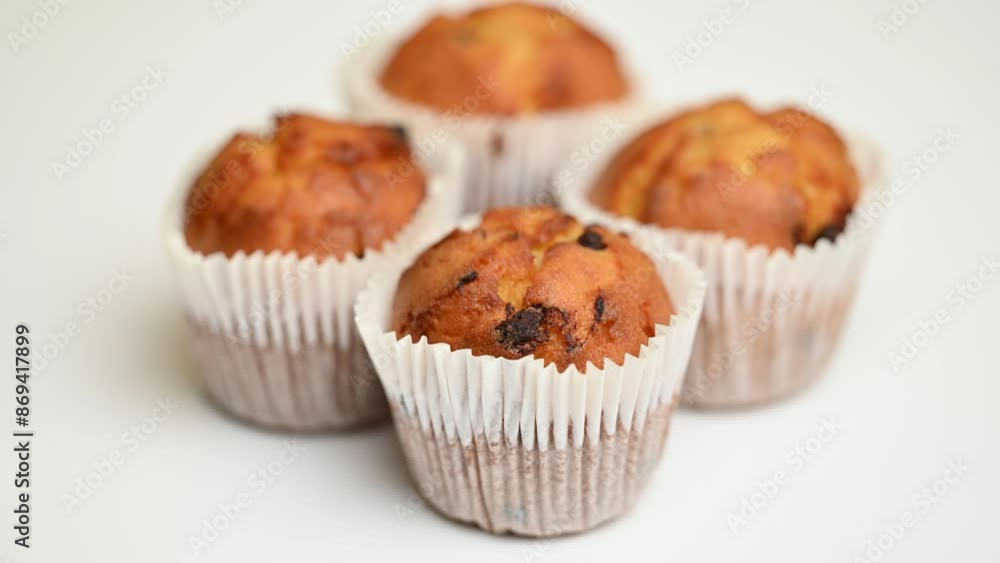 muffins with chocolate drops muffins with chocolate drops