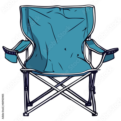Portable Folding Chair illustration, Camping chair