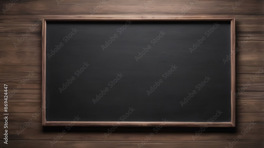 blank blackboard on wooden background blank blackboard on wooden background