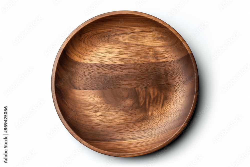 wooden bowl isolated on white,Wooden plate isolated on a white background, with clipping path, generated using AI to ensure perfect realism wooden bowl isolated on white,Wooden plate isolated on a white background, with clipping path, generated using AI to ensure perfect realism