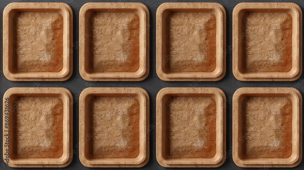 Fototapeta premium Set of memo boards with cork texture and a transparent background. Mockups of round, square, and rectangular frames, interior design elements, material samples, and interior design elements.