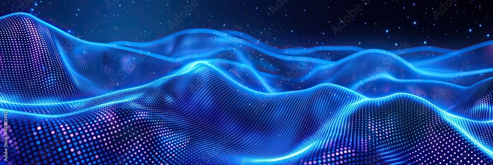 Data technology abstract futuristic illustration. Low poly shape with connecting dots and lines on dark background Data technology abstract futuristic illustration. Low poly shape with connecting dots and lines on dark background