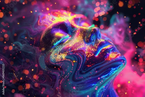 Obraz Psychedelic Trance poster concept