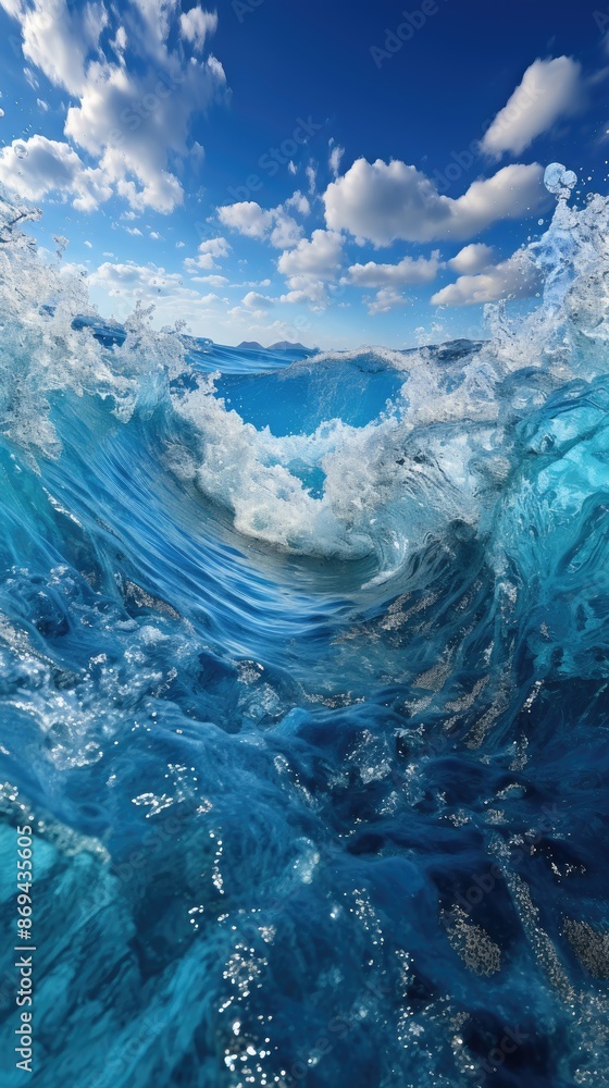 a picture of a wave that has the word ocean on it. a picture of a wave that has the word ocean on it.