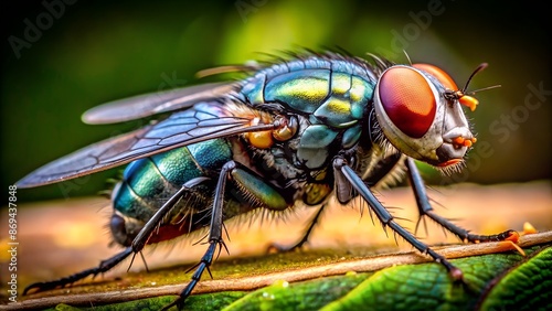 Obraz na płótnie close up of a fly