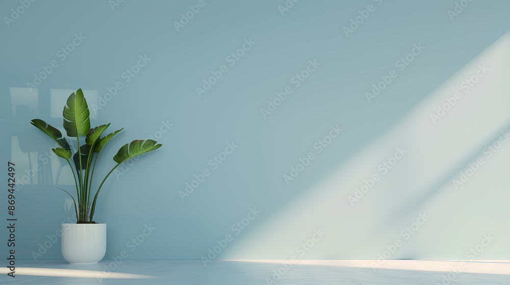 Simple Pastel Blue Room with Minimalist Decor Simple Pastel Blue Room with Minimalist Decor