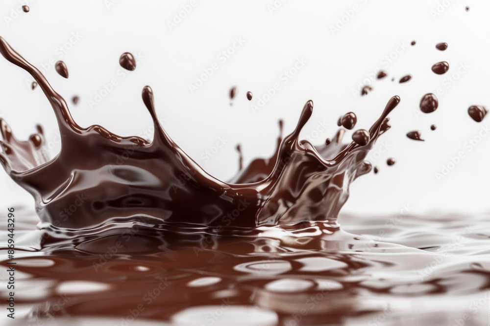 Fototapeta premium Chocolate Splash: A Symphony of Brown