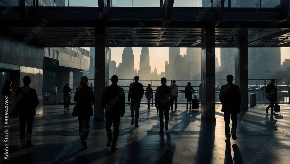 The cityscape awakening to the rhythm of morning commuters and distant sirens ai_generated The cityscape awakening to the rhythm of morning commuters and distant sirens ai_generated
