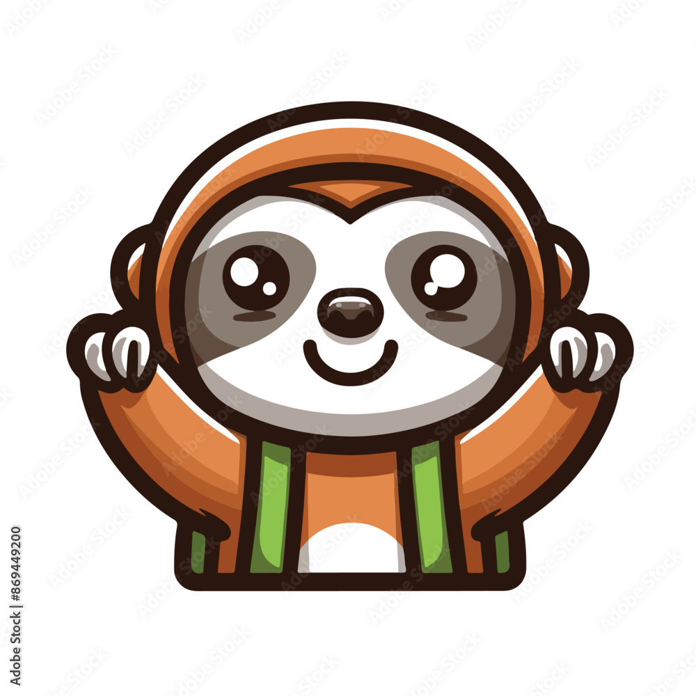 Obraz premium Cute sloth vector design Art