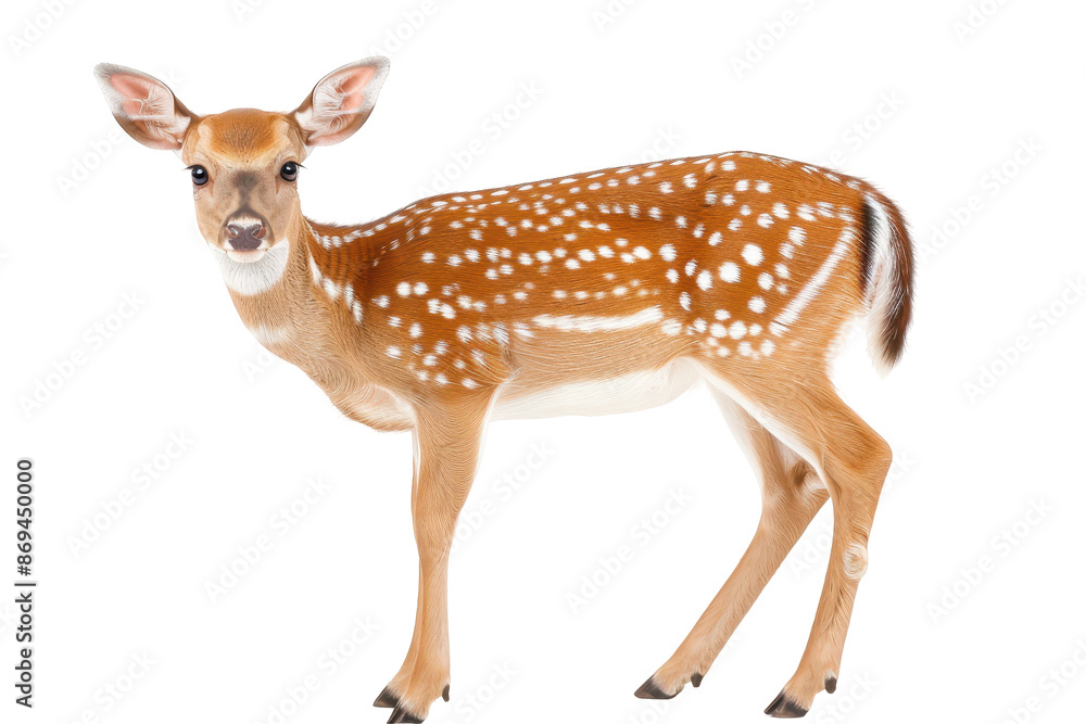 custom made wallpaper toronto digitalspotted deer or chital or axis deer isolated on white background