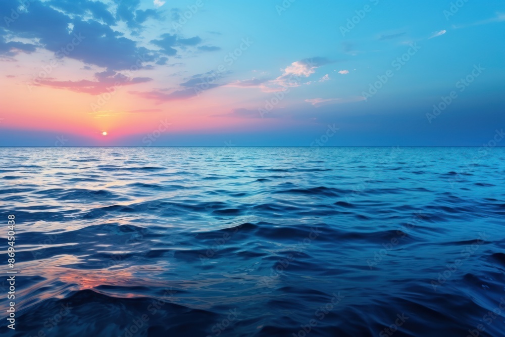 Fototapeta premium Blue sea outdoors horizon nature.