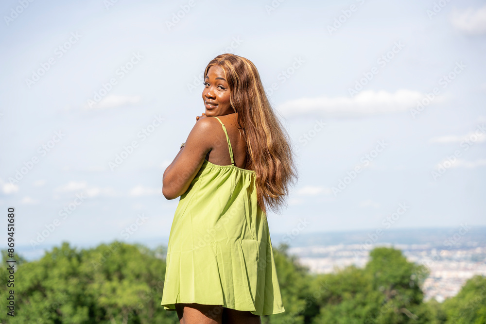 black woman in the field
