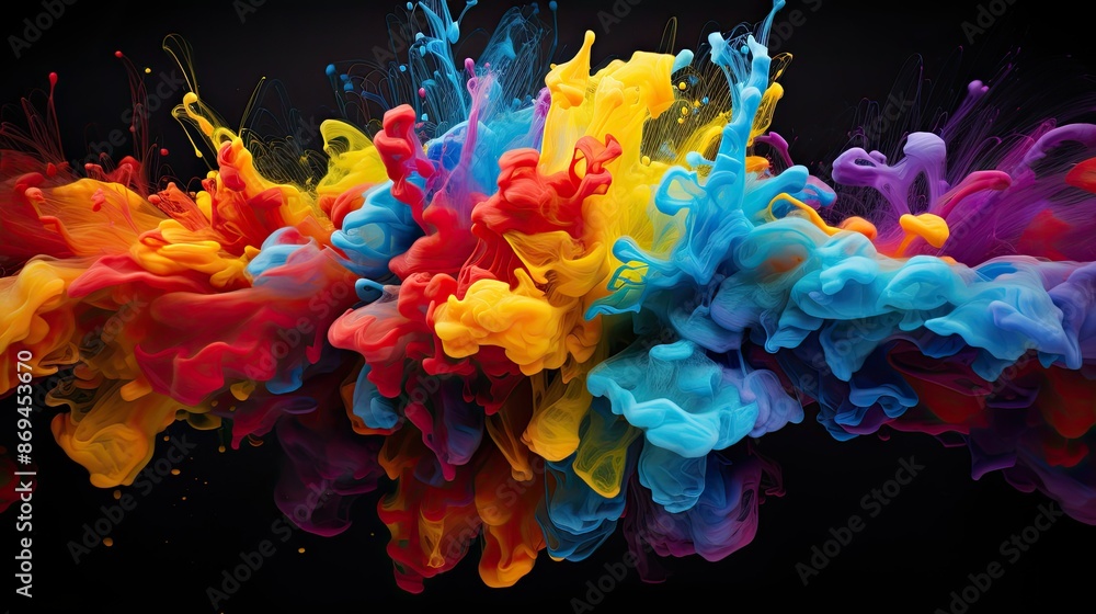 Obraz premium Colorful splash of paint