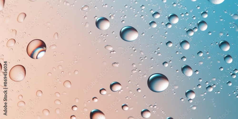 Water Droplets on a Gradient Background Water Droplets on a Gradient Background