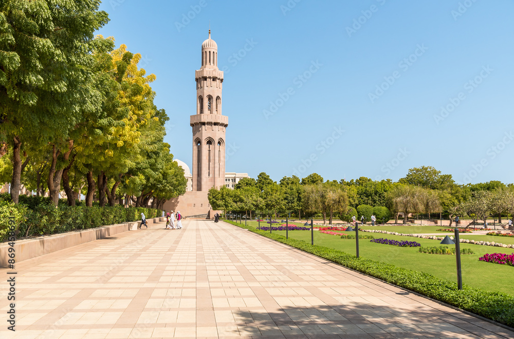 The Sultan Qaboos Grand Mosque in Muscat, Oman, Middle East The Sultan Qaboos Grand Mosque in Muscat, Oman, Middle East