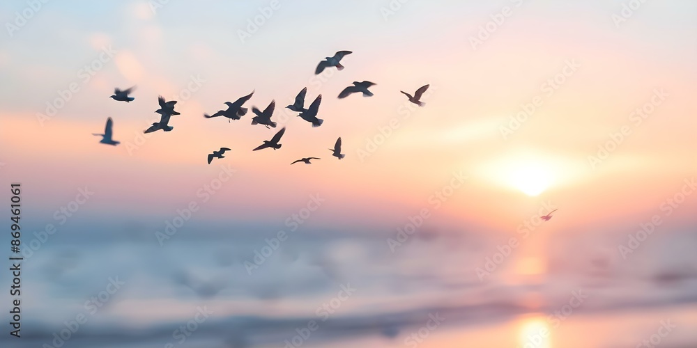 The Melodic Joy of Birds' Song A Heartfelt Soaring Symphony. Concept Nature's Harmony, Birdsong, Melodic Symphony, Joyful Serenade The Melodic Joy of Birds' Song A Heartfelt Soaring Symphony. Concept Nature's Harmony, Birdsong, Melodic Symphony, Joyful Serenade