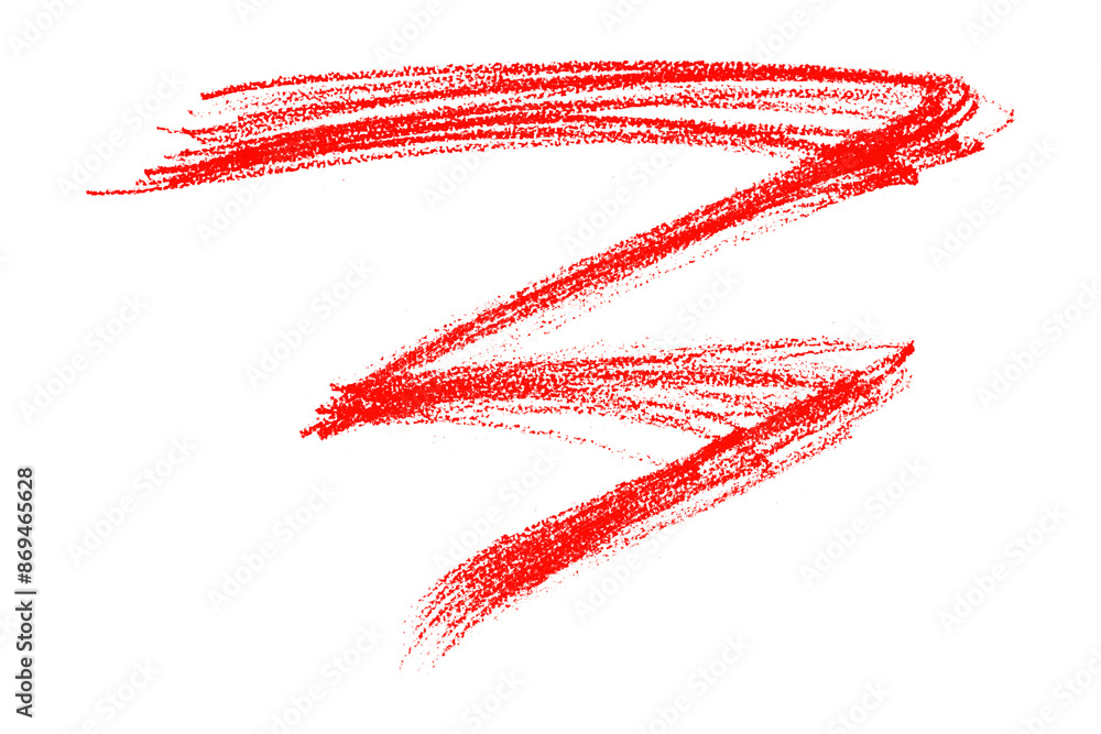 Red pencil strokes isolated on transparent background. Red pencil strokes isolated on transparent background.