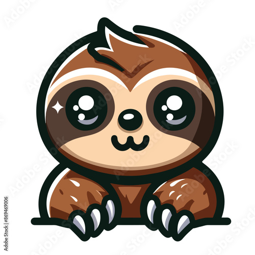 Cute sloth vector design Art
