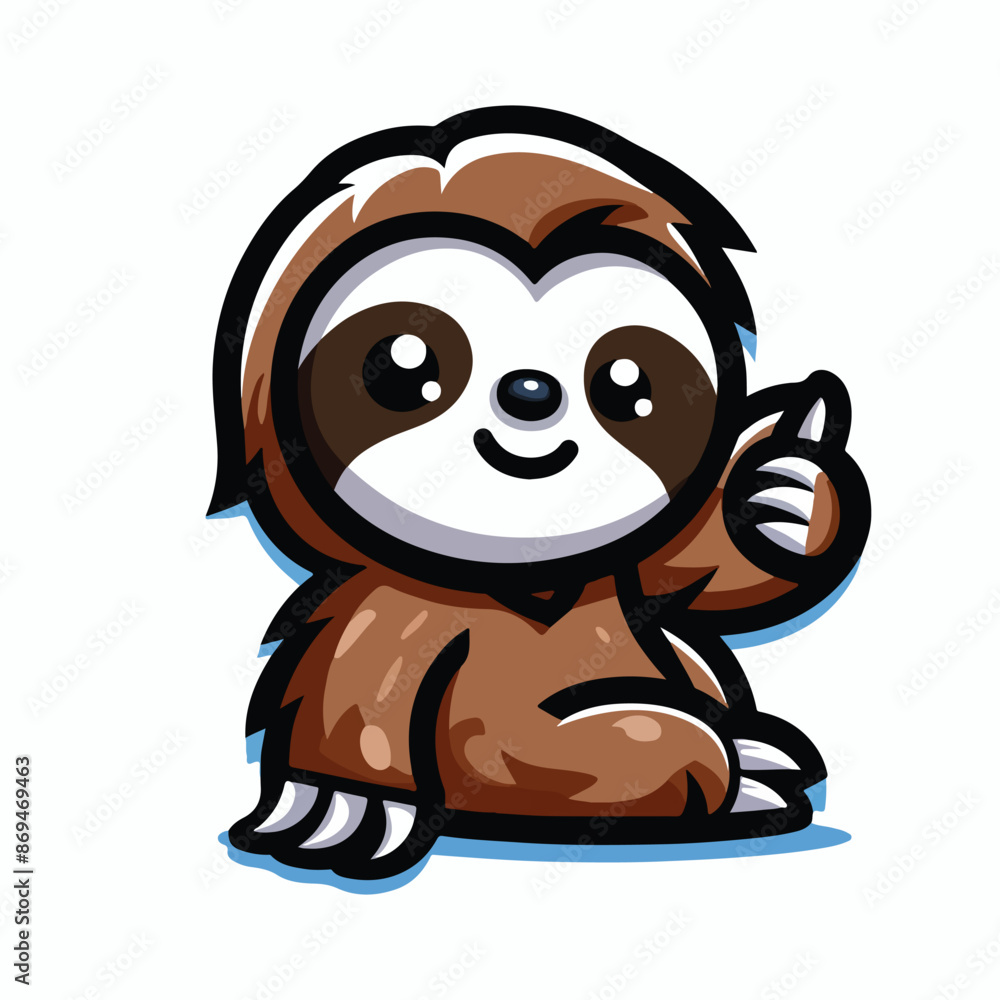 Obraz premium Cute sloth vector design Art 
