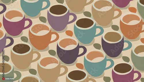 マグカップの背景素材　テクスチャ