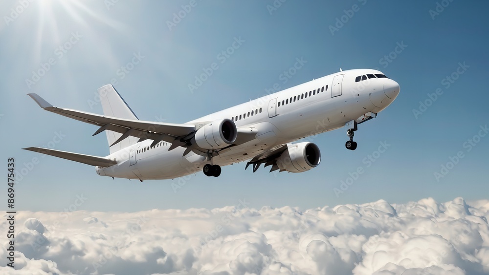 Fototapeta premium airplane in the sky