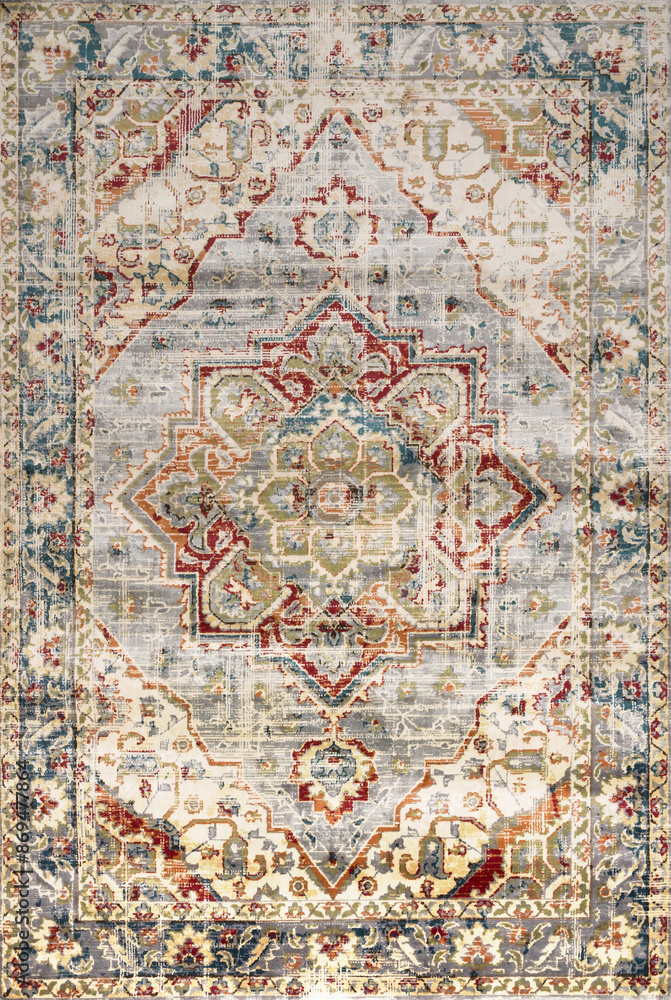 Fototapeta premium Home Textile Carpet Bathmat and Rug design pattern with texture and effect.